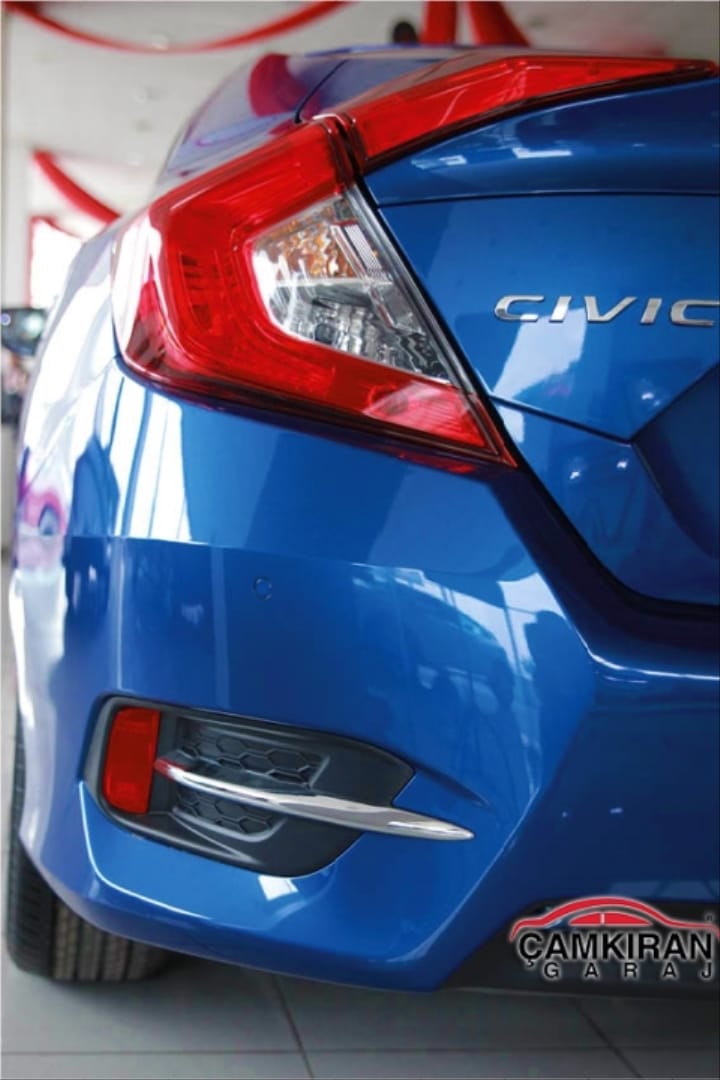Honda Civic FC5 2016-2020 İçin Uyumlu ARKA Sis ORTA Çita Nikelaj - Görsel 4