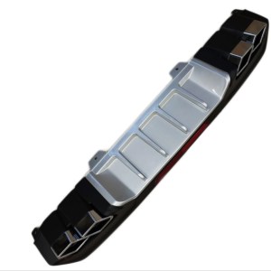 Honda Civic FC5 2016-2020 İçin Uyumlu Difuzor KARE Egzoz Silver