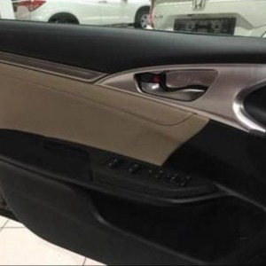 Honda Civic FC5 2016-2020 İçin Uyumlu İç Kapı KOLU Çerçevesi Silver Kalın