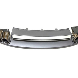 Audi A4 2012-2015 İçin Uyumlu S4 Difuzor & Egzoz Seti (Normal Tampon İçin)