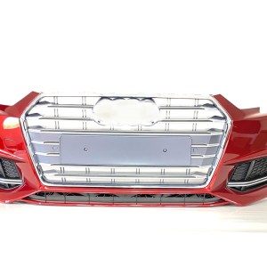 Audi A4 2016-2019 İçin Uyumlu S4 Ön Tampon Panjur Seti (Yeni Tip Kapak)