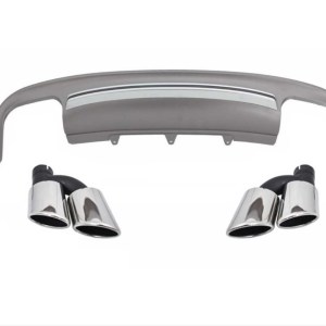 Audi A5 2012-2016 4 Kapi Normal Tampon İçin Uyumlu S5 Gorunum Difuzor & Egzoz Seti