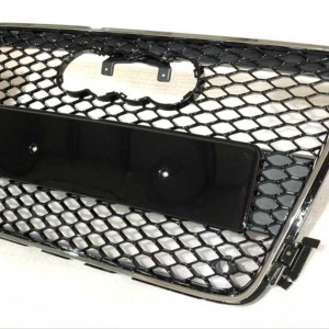 Audi A5 2008-2012 İçin Uyumlu Panjur RS5 Siyah KROM Cerceve