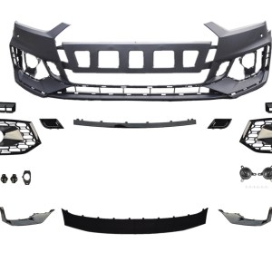 Audi A5 2012-2015 İçin Uyumlu RS5 2017+ Facelift ON Tampon & Panjur SET