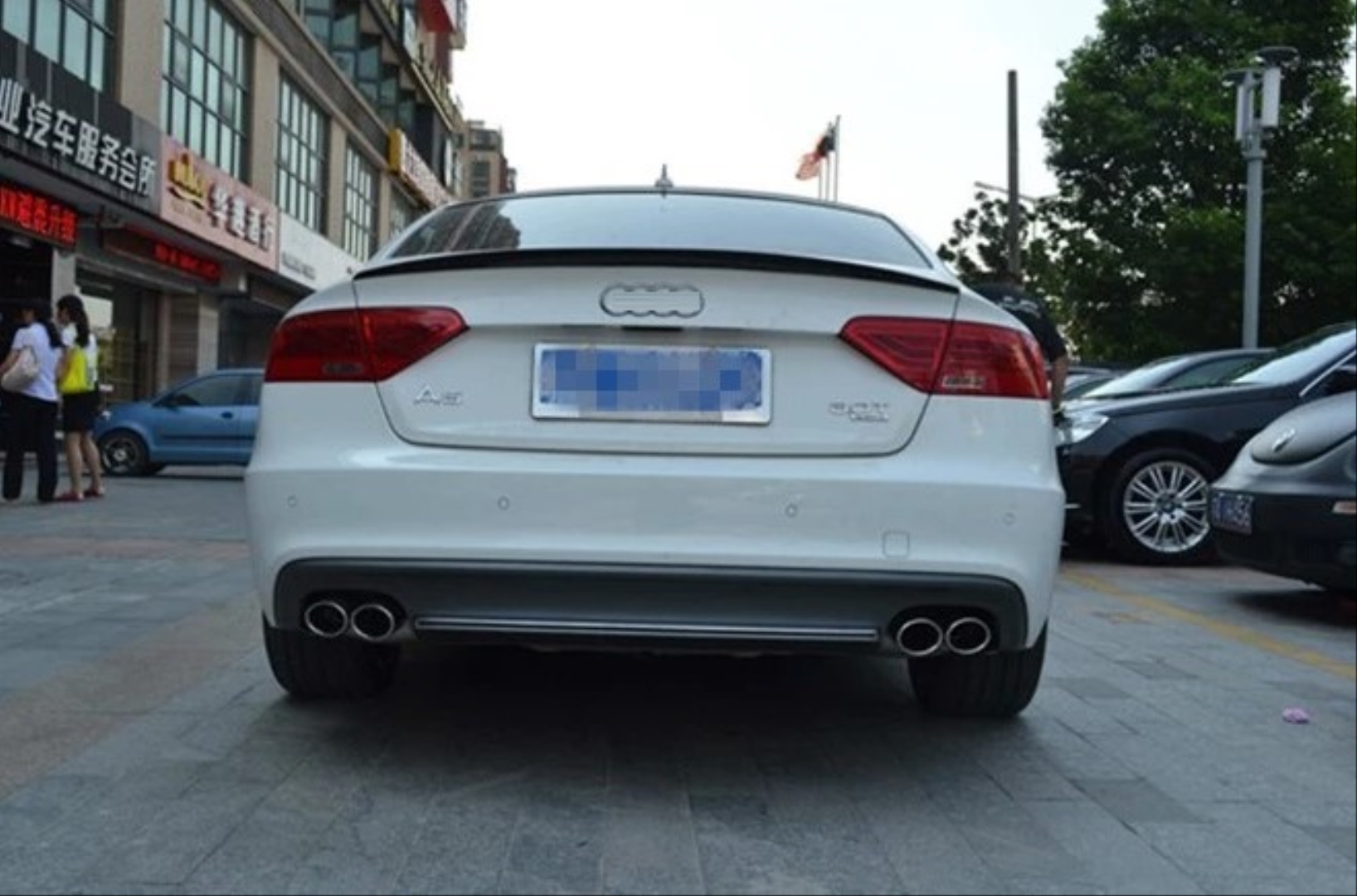 Audi A5 2009-2016 İçin Uyumlu Spoiler - Piano Black (Parlak Siyah) - Görsel 3