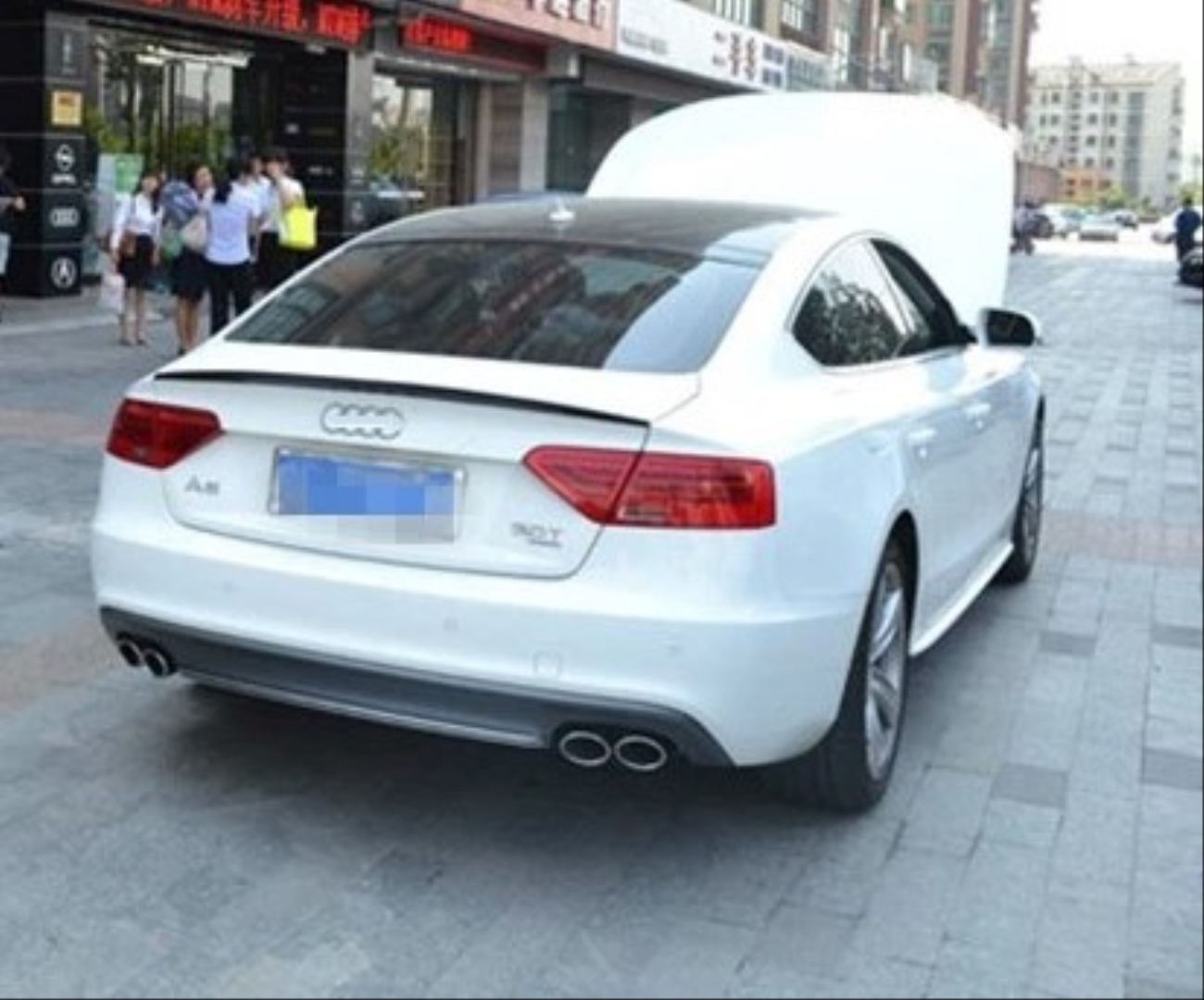 Audi A5 2009-2016 İçin Uyumlu Spoiler - Piano Black (Parlak Siyah) - Görsel 4