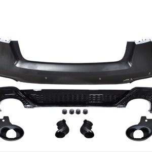 Audi A6 2019-2021 İçin Uyumlu RS6 ARKA Tampon Difüzör Seti