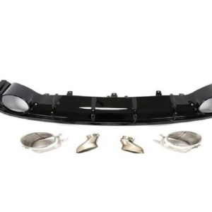 Audi A6 2015-2018 İcin Uyumlu RS6 Difuzor (Normal Tampon İçin)