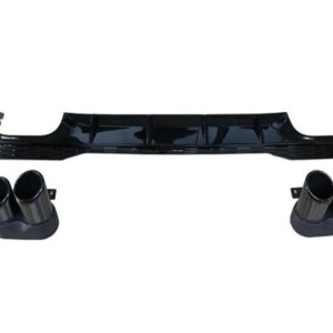 Audi A7 2018-2021 İçin Uyumlu S7 Gorunum Difuzor VE Egzoz Seti (S-line Donanim İçin)