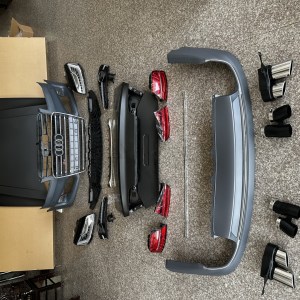 Audi A8 2011+ İçin Uyumlu 2018+ S8 Facelift Dönüşüm SET ( ARKA Tampon Dahil)