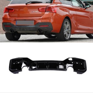 BMW 1 Serisi F20 2015-2018 Lci MT Tampon İçin Çift Çikiş Difuzor (Tekli Çikiş)
