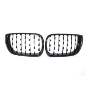 BMW 3 Serisi 2002-2004 E46 İçin Uyumlu Diamond Panjur (Böbrek) Piano Black Çerçeve