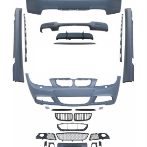BMW 3 Serisi E90 2005-2008 İçin Uyumlu Lci M-tech BODY Kit (Ön-arka-yan-panjur)