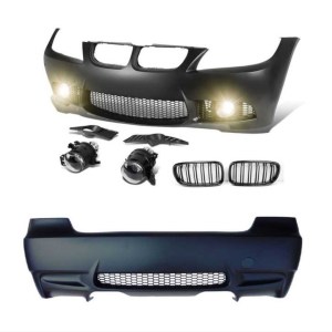 BMW 3 Serisi E90 2005-2008 İçin Uyumlu M3 Görünüm BODY Kit ( Ön-arka Tampon - Panjur - Sis Lambasi)
