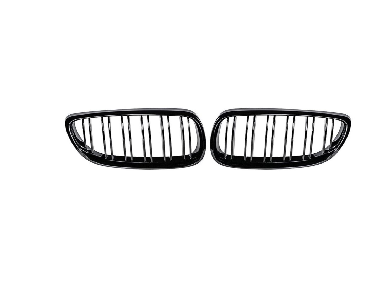 BMW 3 Serisi E92 2006-2009 İçin Uyumlu M3 Görünüm Panjur (Cift Cizgi Böbrek) Piano Black
