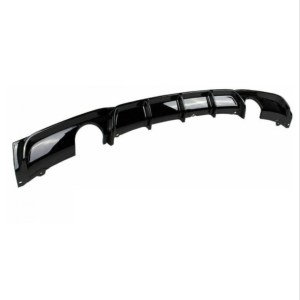 BMW 3 Serisi F30 2012-2018 İçin Uyumlu M Sport Difüzör (Parlak Siyah)- SAG SOL TEK Çikis