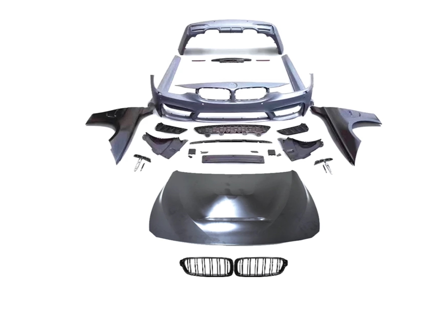 BMW 3 Serisi F30 2012-2018 İçin Uyumlu M3 Gorunum BODY Kit (Çamurluk VE Kaput Dahil SET)