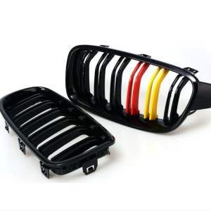 BMW 3 Serisi F30 2012-2018 İçin Uyumlu M3 Görünüm Panjur (Cift Cizgi Böbrek) Alman RENK