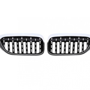 BMW 5 Serisi 2017-2020 G30 İçin Uyumlu Diamond Bobrek - KROM Çerçeve