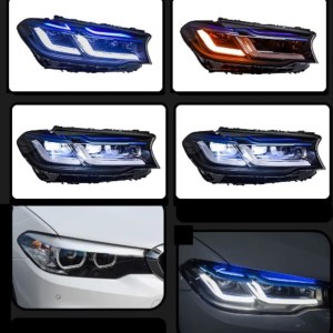 BMW G30 5 Serisi 17-20 İçin 2020+ Makyajli Görünüm LED FAR (Tampon Değişimi Gerektirmez)