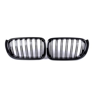 BMW X3 Serisi F25 2014-2018 İçin Uyumlu M Panjur (Çift Çizgi Böbrek) Piano Black