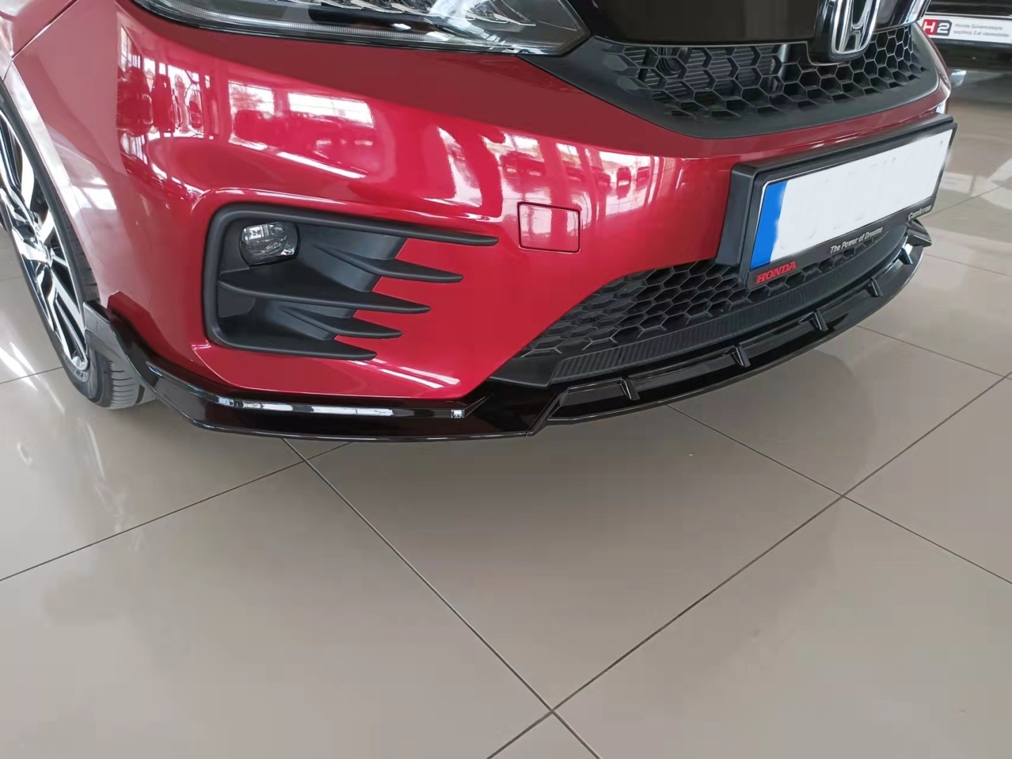 Honda City 2020+ İçin Uyumlu RS Ön Lip Piano Black (Parlak Siyah) - Görsel 2