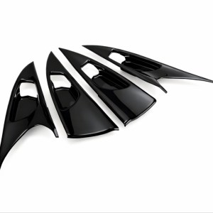 Honda Civic FC5 2016-2020 İçin Uyumlu İç Kapı KOLU Çerçevesi Piano Black Kalın