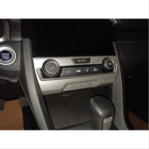 Honda Civic FC5 2016-2020 İçin Uyumlu Klima Panel Kaplama- Silver