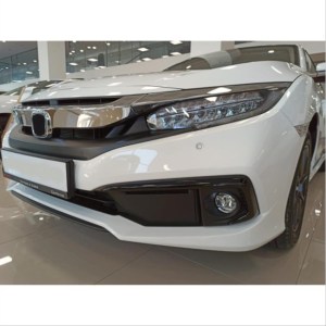Honda Civic FC5 2019-2021 İçin Uyumlu Ön Sis Kası Kaplaması Piano (Makyajlı KASA)