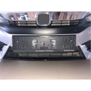 Honda Civic FC5 2016-2020 İçin Uyumlu Ön Tampon ALT Çita Black 2 Parça