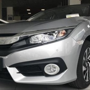 Honda Civic FC5 2016-2020 İçin Uyumlu OVAL Sis Kaplaması Silver