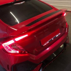 Honda Civic FC5 2016-2020 İçin Uyumlu Spoiler Si Model Reflektorlu (Kirlangic) (Boyasiz)
