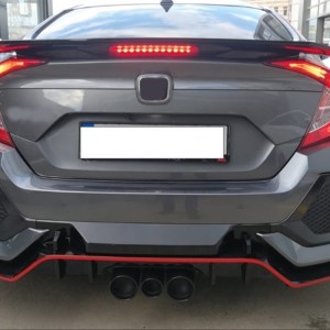Honda Civic FC5 2016-2020 İçin Uyumlu Turbo Si Spoiler Reflektörlü (Boyasiz)
