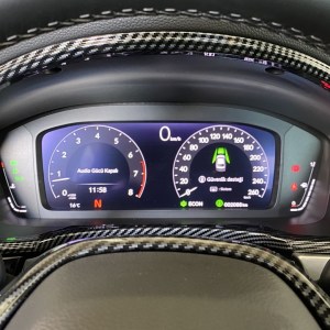 Honda Civic FE1 2022 İçin Uyumlu Gösterge Kaplama - Karbon