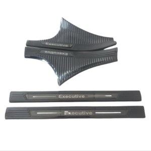 Honda Civic FE1 2022 İçin Uyumlu Kapi Esik Koruma - Titanyum Siyah