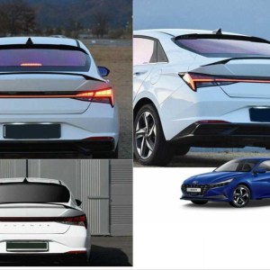 Hyundai Elantra 2021+ Yüksek Spoiler - Piano Black (Parlak Siyah)