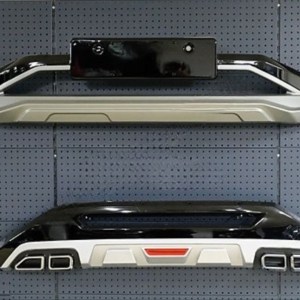 Hyundai Tucson İçin Uyumlu 2021-2023 Ön ARKA Tampon Koruma (Parlak Siyah)