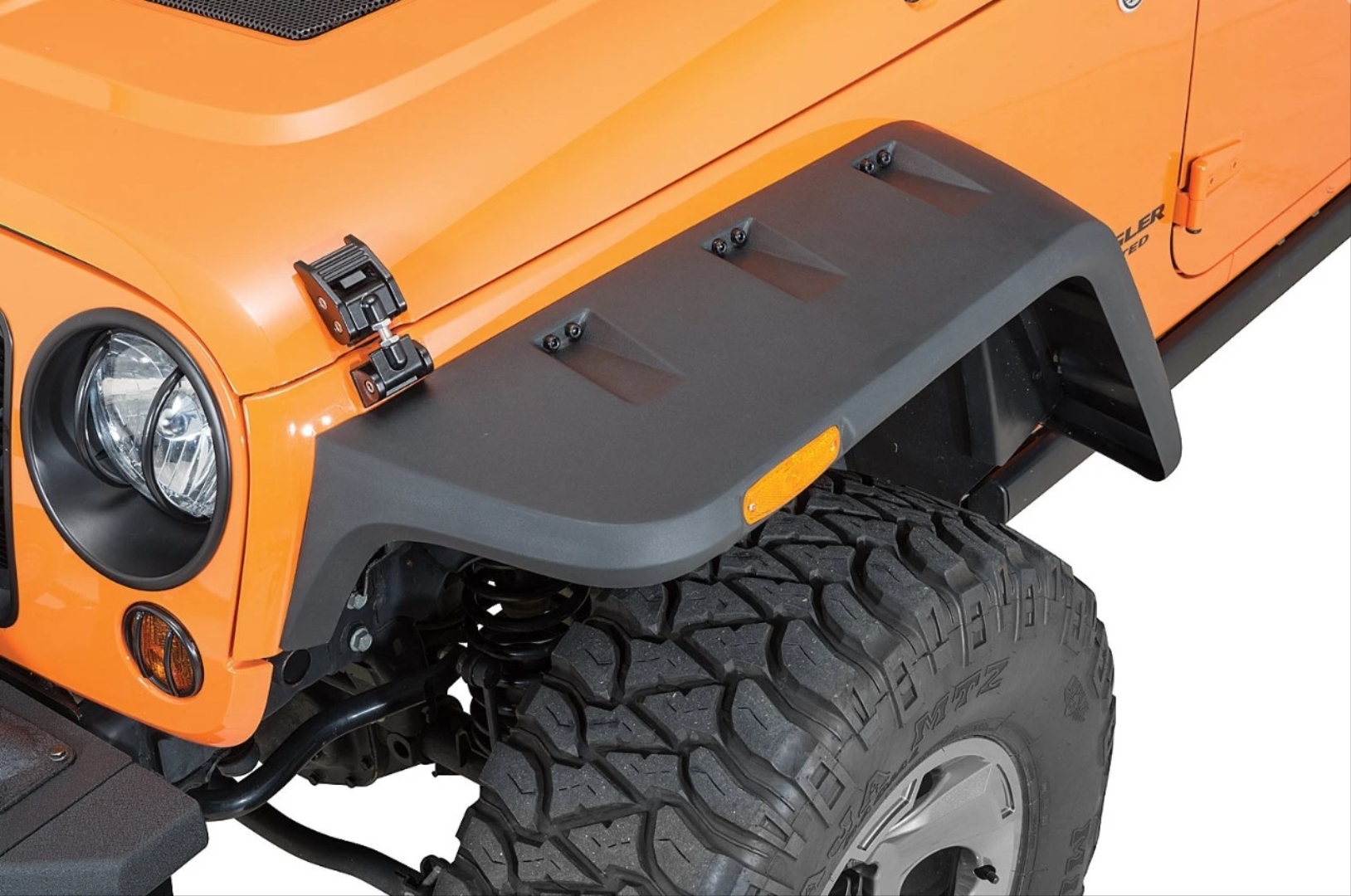 JEEP Wrangler JK 2007-2017 İçin Uyumlu Hurricane Camurluk Kabartma Seti (Dodik) (Ledli) - Görsel 3