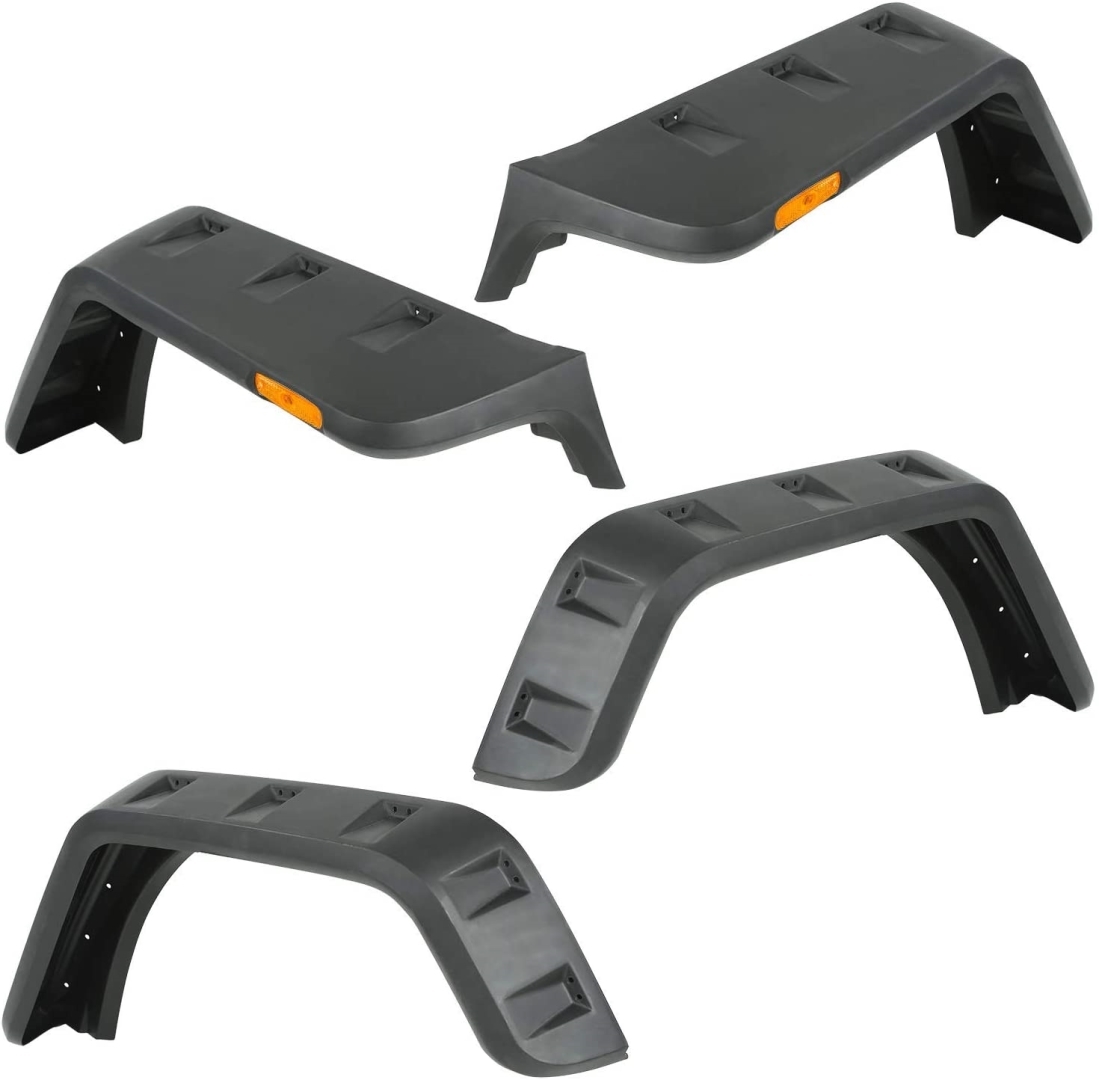 JEEP Wrangler JK 2007-2017 İçin Uyumlu Hurricane Camurluk Kabartma Seti (Dodik) (Ledli)