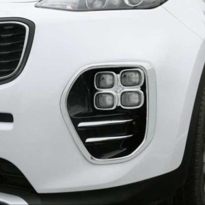 Kia Sportage 2016-2019 İçin Uyumlu Ön Sis Kaplamasi Büyük Model Nikelaj