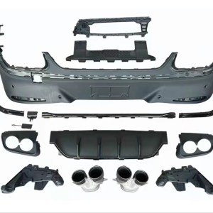 Mercedes GLC X254 '' Coupe ''2023+ İçin GLC43 Difüzör VE Siyah Egzoz Seti