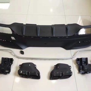 Mercedes GLE Coupe 2016+ İçin GLE 63 Difuzor VE Egzoz Seti (AMG İçin)