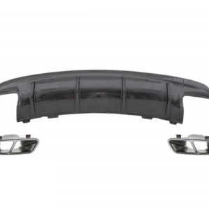 Mercedes W117 CLA İçin Uyumlu CLA 45 Gorunum Difuzor & Egzoz Seti 16-19 Silver Egzoz İle