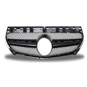 Mercedes W117 CLA İçin Uyumlu 2013-2015 CLA 45 Görünüm Panjur - Siyah