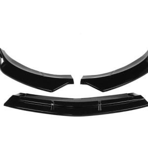 Mercedes W117 CLA İçin Uyumlu CLA (2013-2019) Ön Lip - Piano Black (Parlak Siyah)