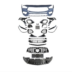 Mercedes W118 CLA 2019-2022 İçin Uyumlu CLA 45 ON Tampon VE Panjur Seti