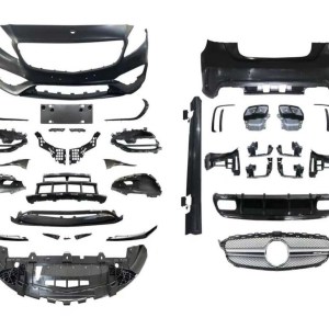 Mercedes W176 A Serisi İçin Uyumlu A45 AMG Gorunum FULL BODY Kit (2013-2018)