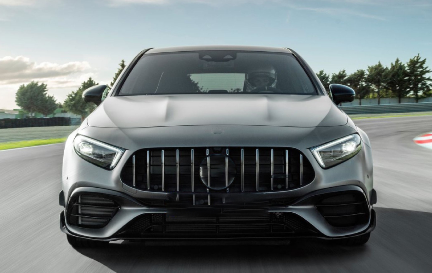 Mercedes W177 A Serisi 2019+ İçin Uyumlu A45 Ön Tampon Panjur Seti - Görsel 3