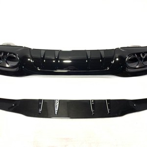 Mercedes W177 HB 2019+ Difuzor & Egzoz Seti - Siyah Egzoz İle