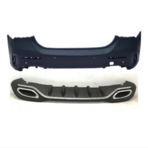 Mercedes W177 HB A Serisi İçin Uyumlu AMG Gorunum ARKA Tampon&egzoz